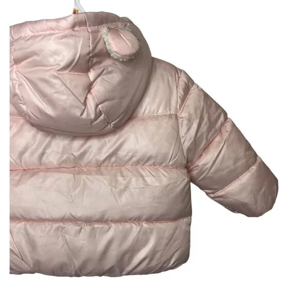 Rothschild Jacket Baby Girls Sz 12 Months Kids Puffer Coat Winter Fall Pink Hood